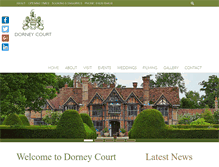 Tablet Screenshot of dorneycourt.co.uk
